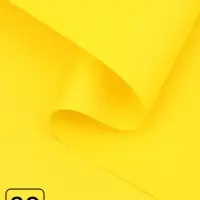 Пленка для цветов, матовая, желтая, 0.57&times;30 м &plusmn;5 %, 65 мкм