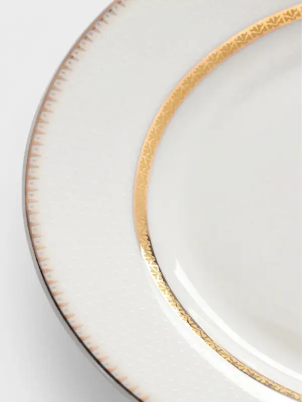 Тарелки WY Grace, d=20.5 см, набор 2 шт., фарфор, белые