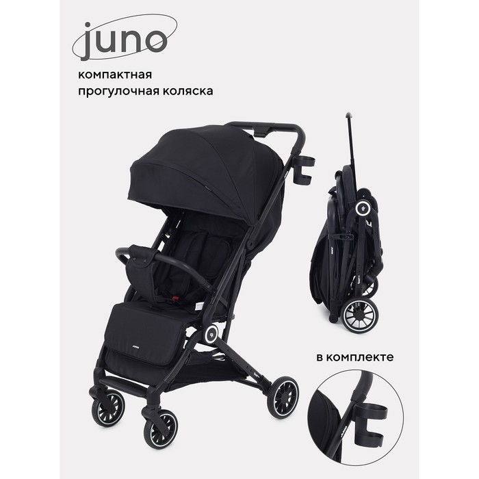 Коляска прогулочная детская RANT basic «JUNO» RA302 Beige, черный Коляска прогулочная детская RANT basic «JUNO» RA302 Beige, черный