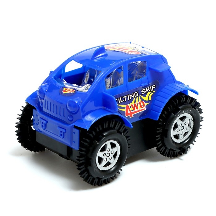 Машина-перевёртыш «Безумный гонщик», работает от батареек, световые эффекты, цвета МИКС