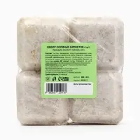 Соляной брикет набор 4 шт. &laquo;Календула, эвкалипт, лаванда, мята&laquo; по 200 г &raquo;Добропаровъ&raquo;