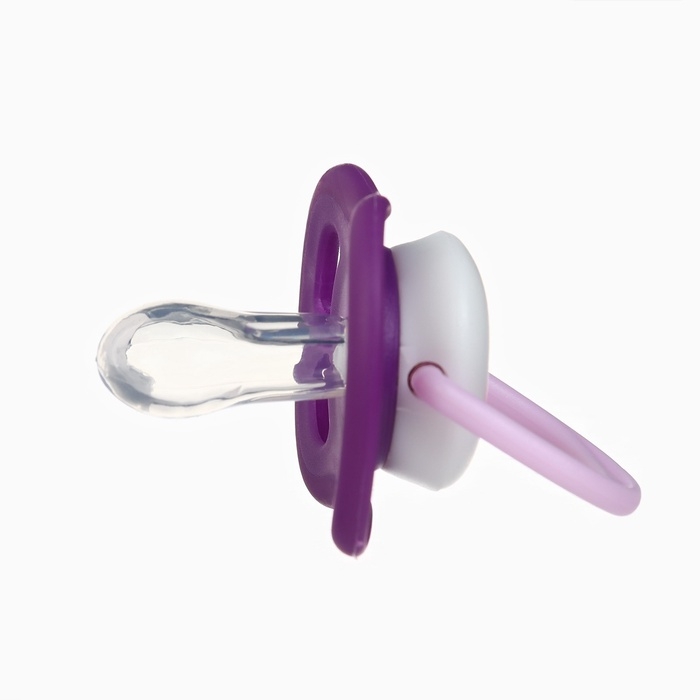 Соска - пустышка анатомическая Крошка Я  Соска - пустышка анатомическая Крошка Я "Для девочки" от 6 мес., 2 шт., держатель 1 шт. + контейнер