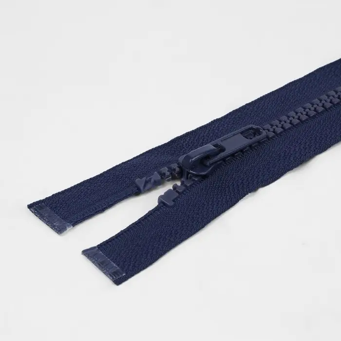 Молния «Трактор», №5, разъёмная, замок автомат, 70 см, тёмно-синяя