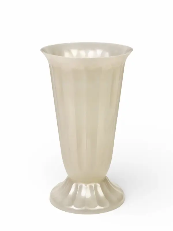 Ваза для цветов, 17 л, d=29 см, h=52 см, пластиковая, белая