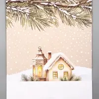 Пакет подарочный новогодний ламинированный, «Новогодний домик» , 33×10×42.5 см Пакет подарочный новогодний ламинированный, «Новогодний домик» , 33×10×42.5 см