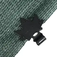 Клипса садовая &laquo;Кленовый лист&raquo;, для крепления теневой сетки, пластиковая, чёрная