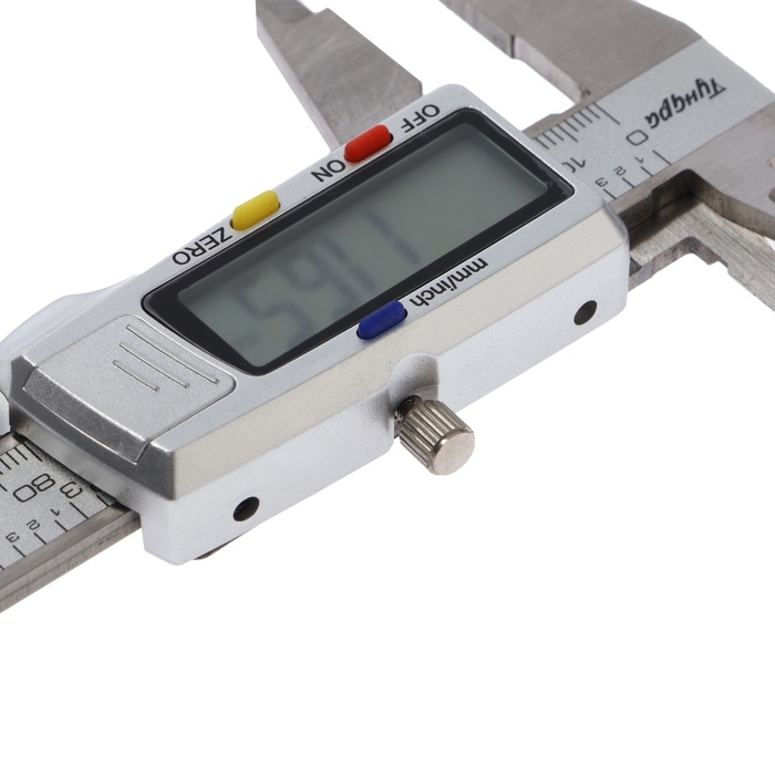 Штангенциркуль электронный ТУНДРА ПРОФИ, металлический, с глубиномером, 150 мм Штангенциркуль электронный ТУНДРА ПРОФИ, металлический, с глубиномером, 150 мм