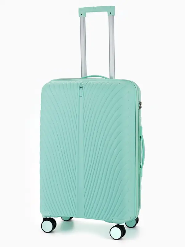 Чемодан на колёсах, 24", кодовый замок, 40&times;24&times;65 см, зелёный