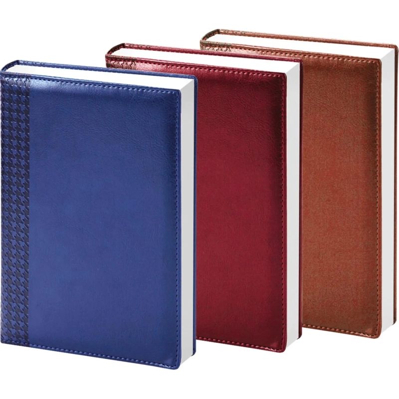 Ежедневник недатированный корич, тв.пер, 140х200, 160л, Lozanna AZ052/brown