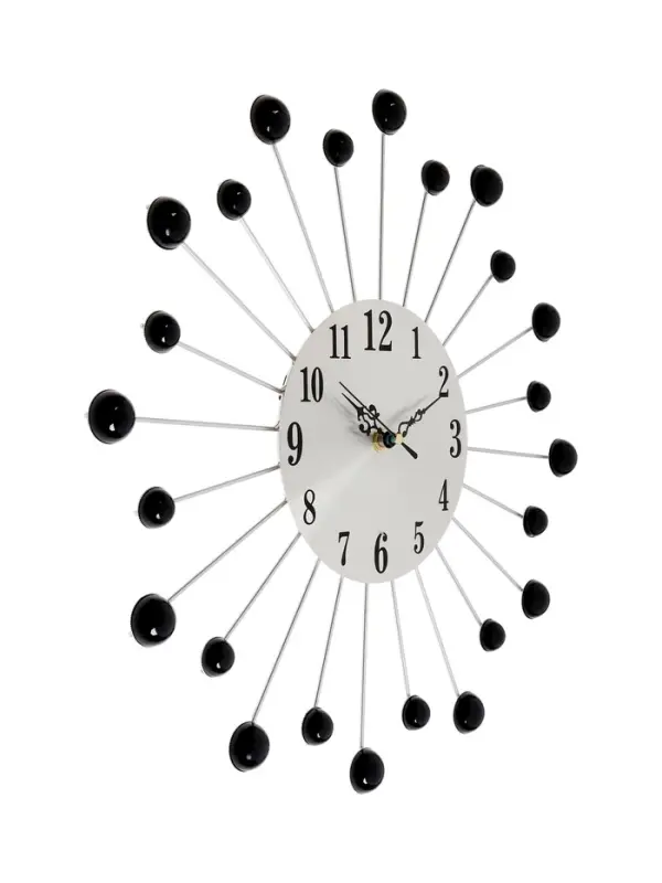 Часы настенные интерьерные &laquo;Лучики&raquo;, серия: Ажур, бесшумные, плавный ход, d=34 см, циферблат 12 см
