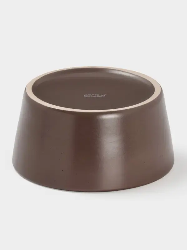 Салатник Доляна 14,5х7 см Салатник Доляна 14,5х7 см "Гранит" коричневый