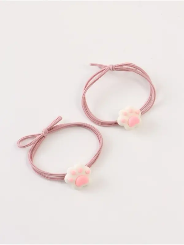 Резинка для волос «Лапка», набор 2 шт, Коты аристократы