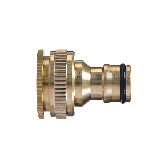 Штуцер, внутренняя резьба 3/4 Штуцер, внутренняя резьба 3/4"—1/2", быстросъёмное соединение, латунь, Greengo