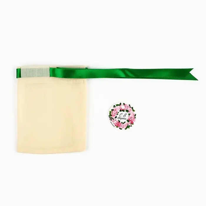 Мешочек подарочный из хлопка «С 8 марта», 10 х 12 см +/- 1.5 см