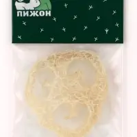 Игрушка-погрызушка из люффы 4-5 см, натуральная