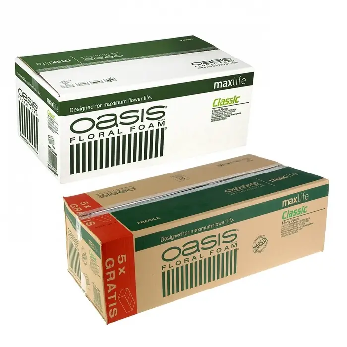 Губка флористическая для живых цветов, букетов &laquo;Оазис Классик&raquo; кирпич, 23&times;11&times;8 см