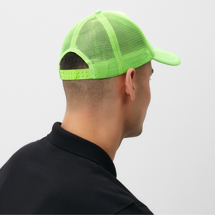 Бейсболка с сеткой MINAKU, цвет зелёный, размер 56-58 Бейсболка с сеткой MINAKU, цвет зелёный, размер 56-58
