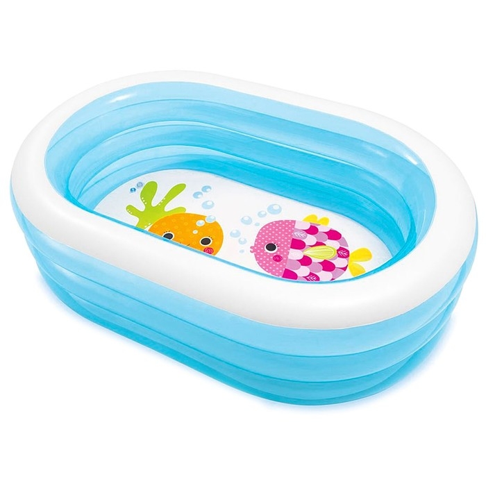 Бассейн надувной «Мои морские друзья», 163 х 107 х 46 см, от 3 лет, 57482NP INTEX Бассейн надувной «Мои морские друзья», 163 х 107 х 46 см, от 3 лет, 57482NP INTEX