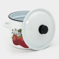 Кастр.цил.борт. 6л (белая)СА