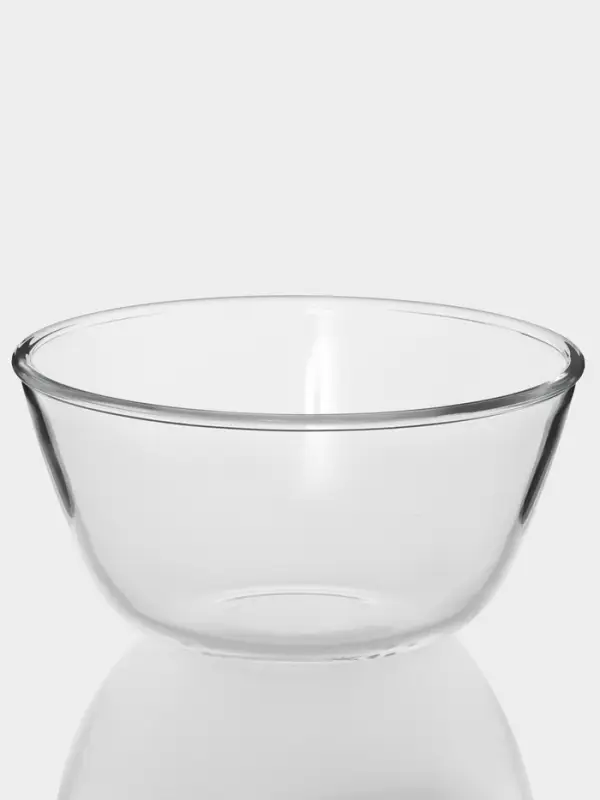 Салатник Доляна Simple, 1.45 л, 19&times;9.5 см, стекло, прозрачный