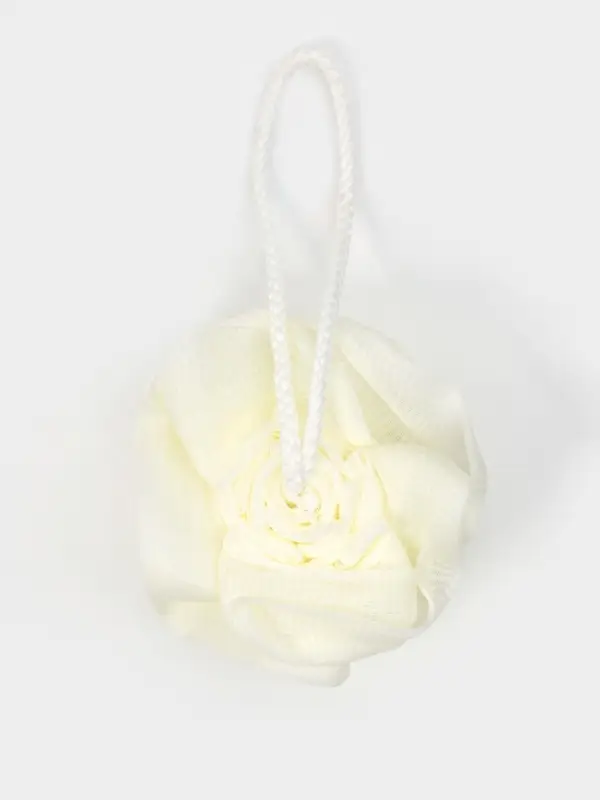 Мочалка для тела 50 гр. "Роза", цвет белый