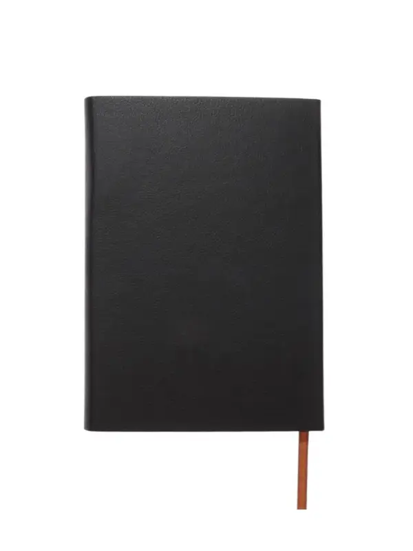 Ежедневник недатированный формат А5, с клапаном, 112л, линия, пвх, Черный Ежедневник недатированный формат А5, с клапаном, 112л, линия, пвх, Черный