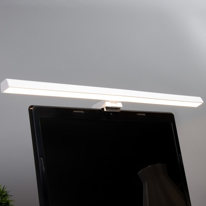 Светильник для экрана Светильник для экрана "Аура" LED 5Вт 3000К-6000К 201Лм Ra85 USB белый 10,4х6,5х50см