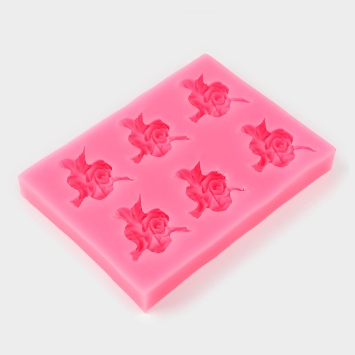 Молд «Букеты», силикон, 11,5×8×1,5 см, цвет МИКС Молд «Букеты», силикон, 11,5×8×1,5 см, цвет МИКС