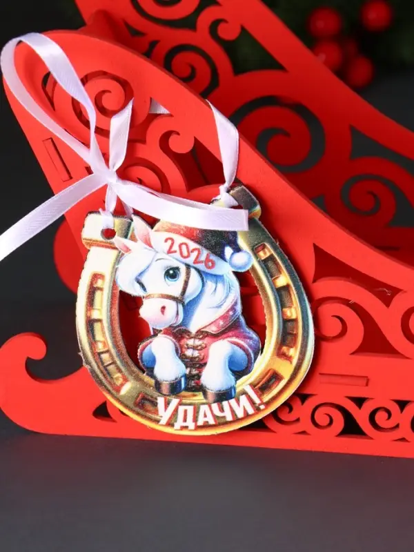 Шкатулка  Шкатулка "Сани" с магнитом, 23х10х14 см, красный