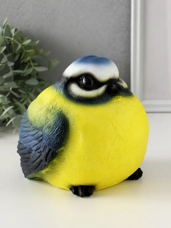 Копилка (гипс) Большая Птичка Синица 17х17х18 см