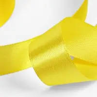 Лента атласная, 20 мм, 23&plusmn;1 м, жёлтая №15