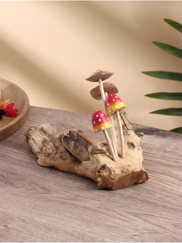 Сувенир &laquo;Коряга с грибочками&raquo;, 30&times;10&times;17 см, дерево албезия