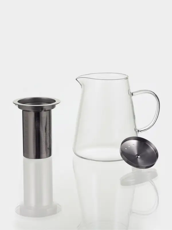 Чайник стеклянный заварочный с металлическим ситом &laquo;Эгла&raquo;, 900 мл