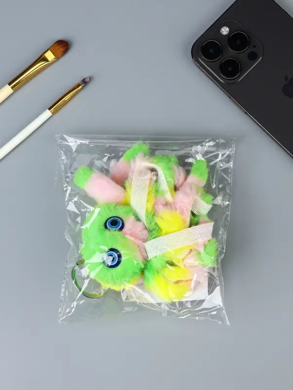 Брелок для ключей на кольце &laquo;Пушистик. Осьминог&raquo;, мягкий, 11 см, МИКС