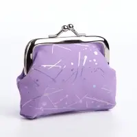 Кошелёк-монетница, на фермуаре, 9&times;1.5&times;6.5 см, с перламутровым принтом, МИКС