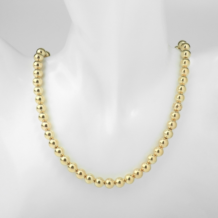 Колье с жемчугом «Олимпия» окружение, цвет золото, 45см