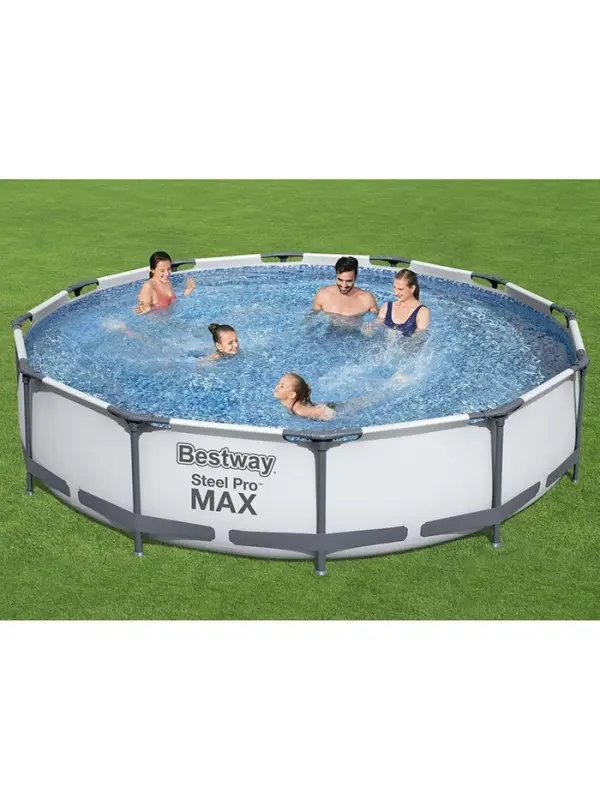 Бассейн каркасный Steel Pro MAX, 366&times;76 см, фильтр-насос, круглый, 56416 Bestway