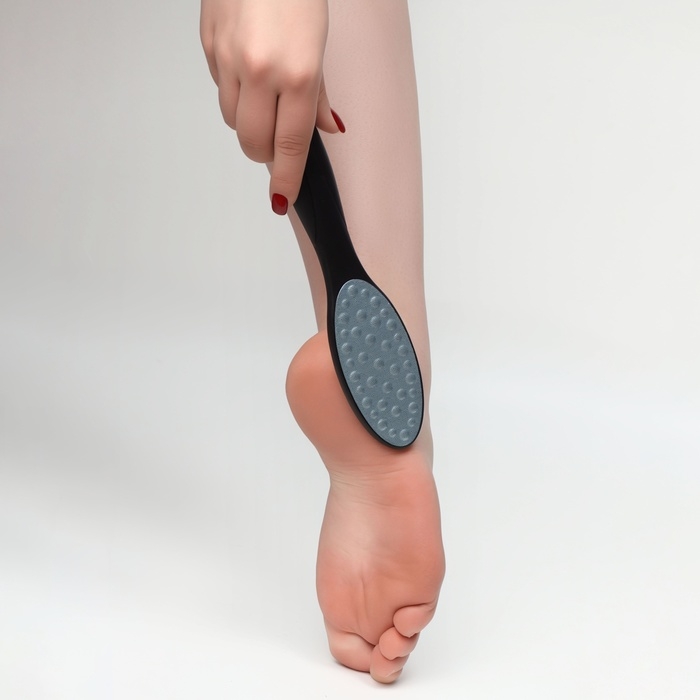 Пилка для ног, лазерная, двусторонняя, 23 см, цвет чёрный Пилка для ног, лазерная, двусторонняя, 23 см, цвет чёрный