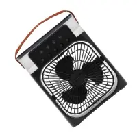 Вентилятор настольный с увлажнителем LOF-06, портативный, 3 скорости, питание USB, чёрный