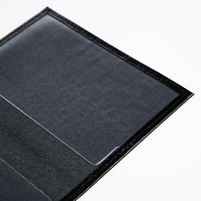 Обложка для паспорта, цвет чёрный
