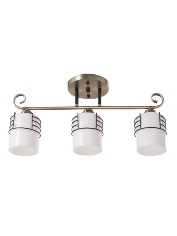 Люстра Люстра "Кипр" 3х40Вт Е27 латунь/черный 52х26х26см