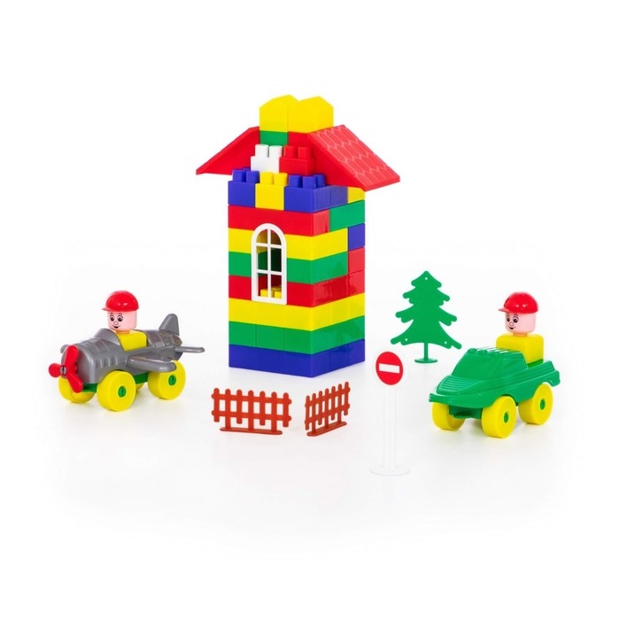 Конструктор «Строитель», 92 элемента, в пакете Конструктор «Строитель», 92 элемента, в пакете