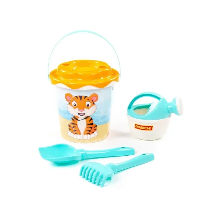 Набор игрушек для песочницы &laquo;Сафари&raquo;, 5 предметов: ведро, ситечко, лопатка, грабельки, лейка малая, МИКС