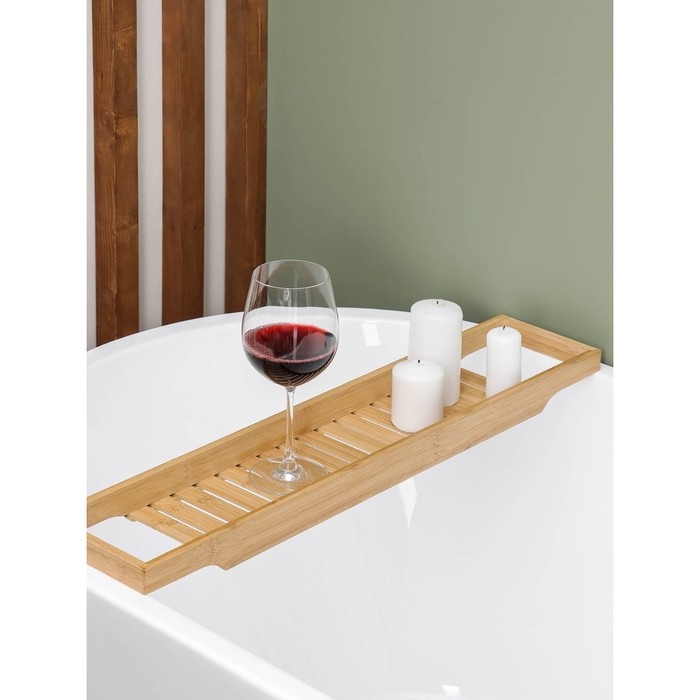 Полка для ванной Sima-land Home, бамбук, 70×14×4,5 см Полка для ванной Sima-land Home, бамбук, 70×14×4,5 см