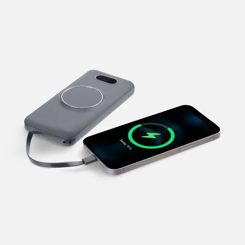 Аккумулятор Omni Qi 10000 мАч, ver.2, серый Аккумулятор Omni Qi 10000 мАч, ver.2, серый