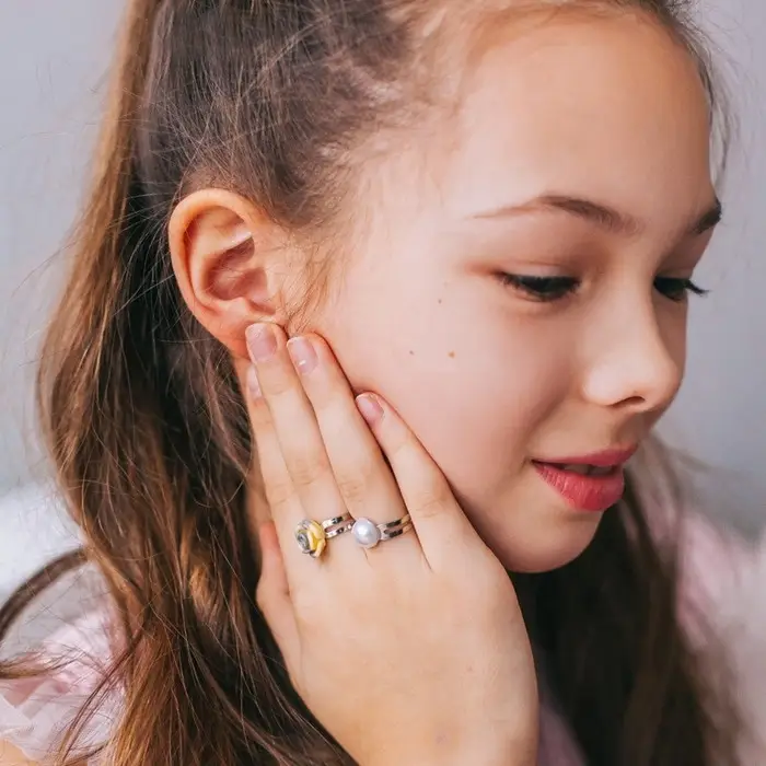 Кольцо детские «Ассорти» лилии, форма МИКС, цвет МИКС Кольцо детские «Ассорти» лилии, форма МИКС, цвет МИКС