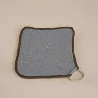 Мочалка массажная SL Home &laquo;Ортика&raquo;, бамбуковое волокно, 21&times;20.5 см, серая