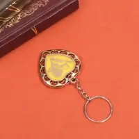 Брелок для ключей на кольце «Сердце с розой ажур», пластик под металл, 4×4 см, МИКС