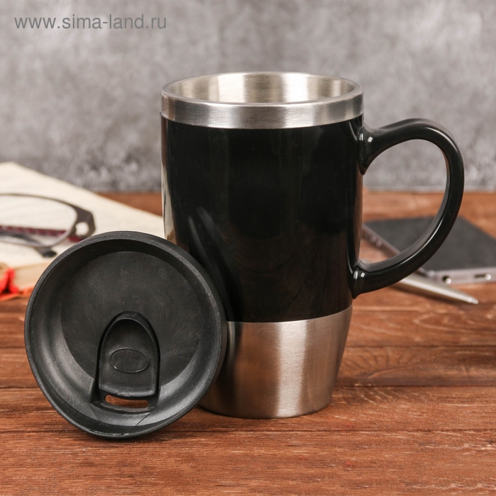 Термокружка SVOBODA VOLI &laquo;Лучший в мире муж&raquo;, 450 мл, сохраняет тепло 3 ч