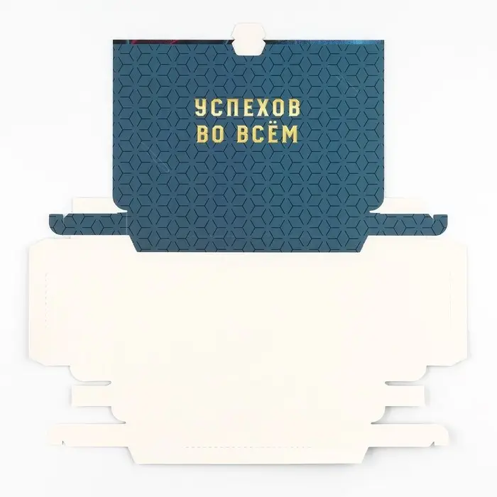 Коробка для шоколада с местом для денег «Успехов», 20 х 2 х 12 см Коробка для шоколада с местом для денег «Успехов», 20 х 2 х 12 см